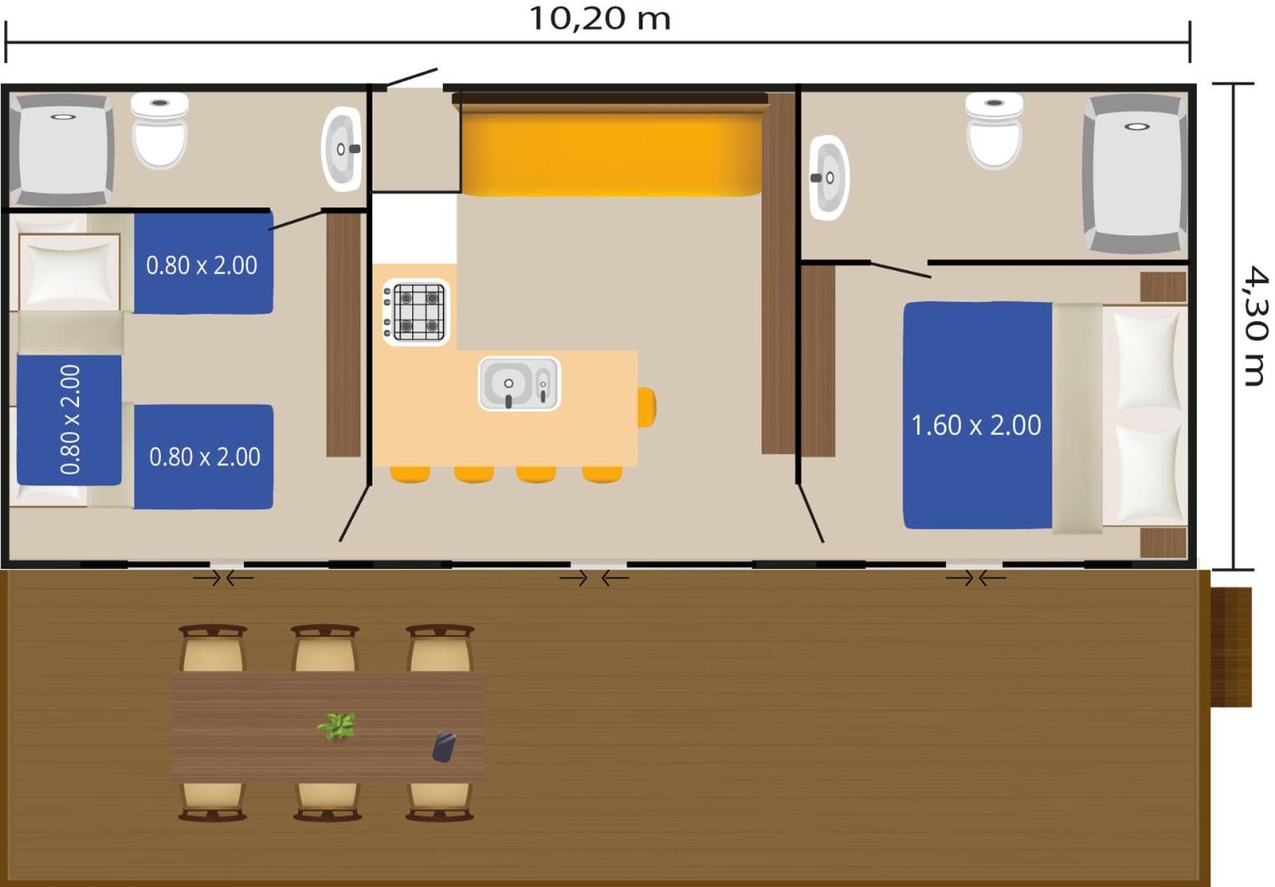 Easyatent Mobile Home Bijela Uvala Mugeba 部屋 写真